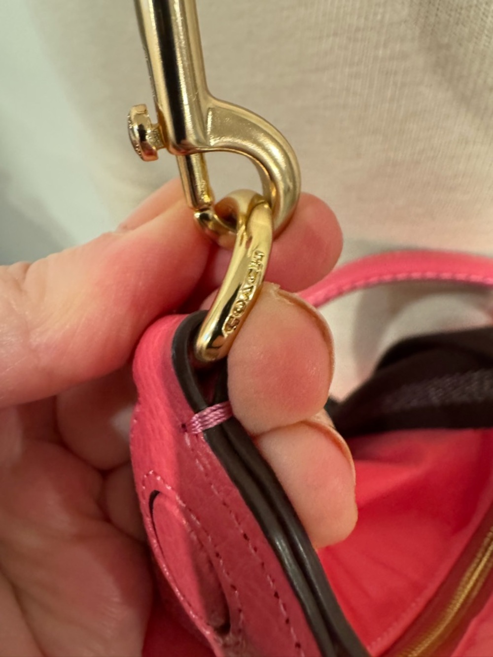 Coach Court Pink Travel Duffel with Front Pouch - Picture 12 of 16